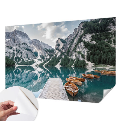 Selbstklebende Fototapete mit Bergpanorama