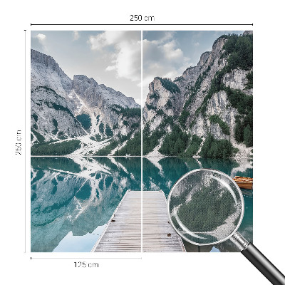 Selbstklebende Fototapete mit Bergpanorama
