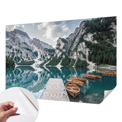 Selbstklebende Fototapete mit Bergpanorama