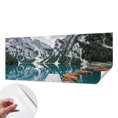 Selbstklebende Fototapete mit Bergpanorama