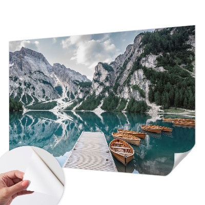 Selbstklebende Fototapete mit Bergpanorama