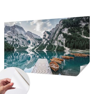 Selbstklebende Fototapete mit Bergpanorama