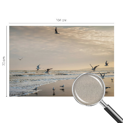 Vintage Tapete mit Motiv „Ruhe am Meer“