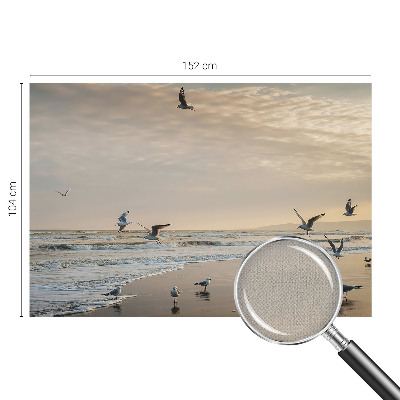 Vintage Tapete mit Motiv „Ruhe am Meer“