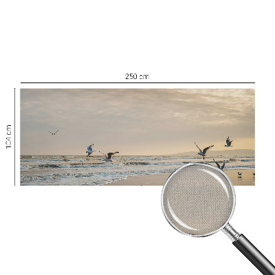 Vintage Tapete mit Motiv „Ruhe am Meer“