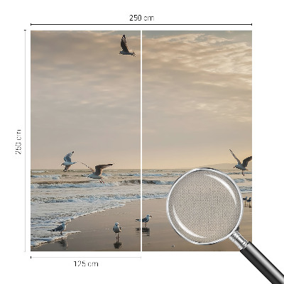 Vintage Tapete mit Motiv „Ruhe am Meer“