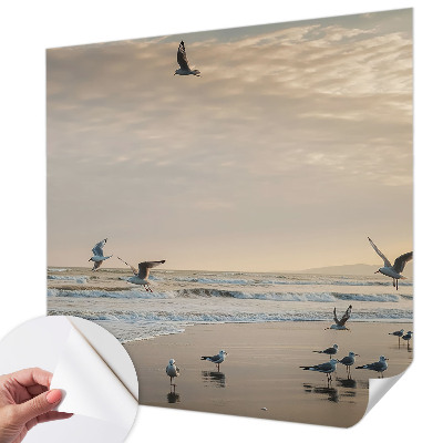 Vintage Tapete mit Motiv „Ruhe am Meer“