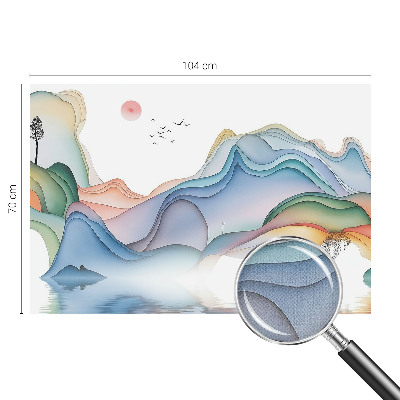 Selbstklebende Fototapete fürs Wohnzimmer mit einer Traumlandschaft
