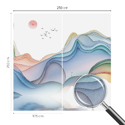 Selbstklebende Fototapete fürs Wohnzimmer mit einer Traumlandschaft