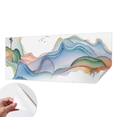 Selbstklebende Fototapete fürs Wohnzimmer Traumlandschaft