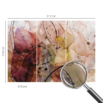 Fototapete in 3D-Optik mit abstraktem Harmoniemotiv