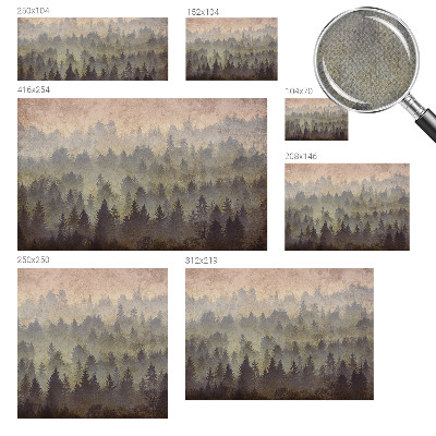 60D-Fototapete fürs Schlafzimmer Waldnebel