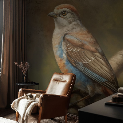 60D-Fototapete fürs Wohnzimmer mit Vogelporträt