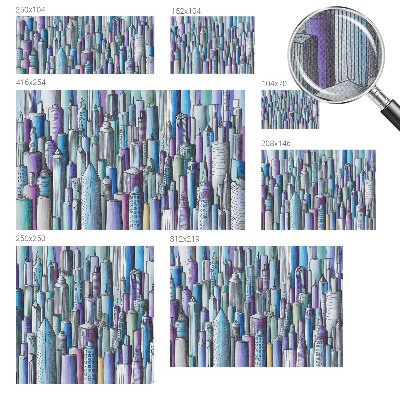 Fototapete nach Maß Wolkenkratzer der Stadt