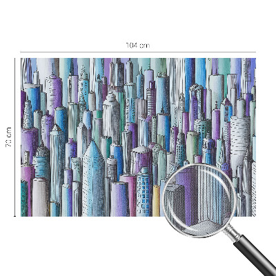 Fototapete nach Maß Wolkenkratzer der Stadt