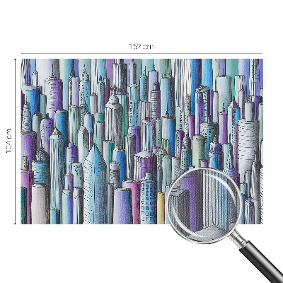 Fototapete nach Maß Wolkenkratzer der Stadt