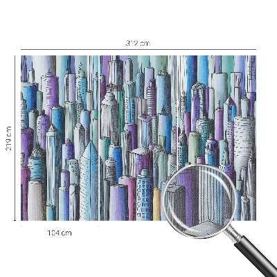 Fototapete nach Maß Wolkenkratzer der Stadt