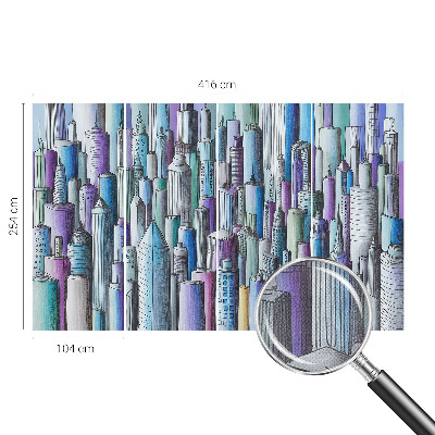 Fototapete nach Maß Wolkenkratzer der Stadt