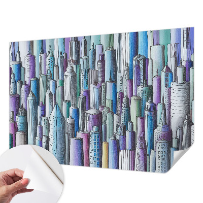 Fototapete nach Maß Wolkenkratzer der Stadt