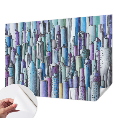 Fototapete nach Maß Wolkenkratzer der Stadt