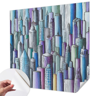 Fototapete nach Maß Wolkenkratzer der Stadt