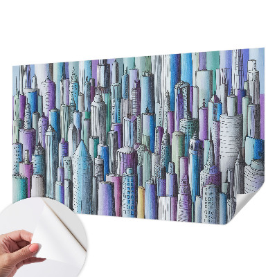 Fototapete nach Maß Wolkenkratzer der Stadt