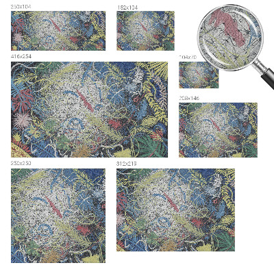 Motivtapete fürs Wohnzimmer Pflanzenwirbel