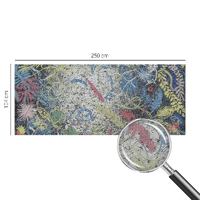 Motivtapete fürs Wohnzimmer Pflanzenwirbel