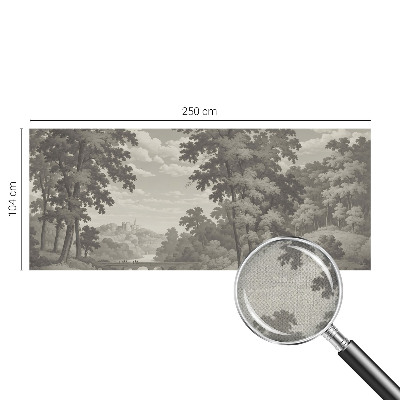 Hochwertige Bildtapete Burg und Brücke