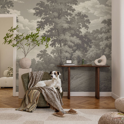 Hochwertige Bildtapete Burg und Brücke