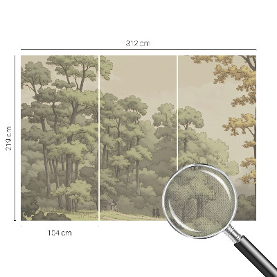 Vintage tapete Waldidylle