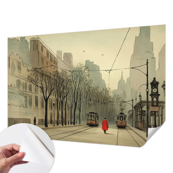 Selbstklebende Fototapete für die Wand mit einem Motiv namens „Urbane Symmetrie“