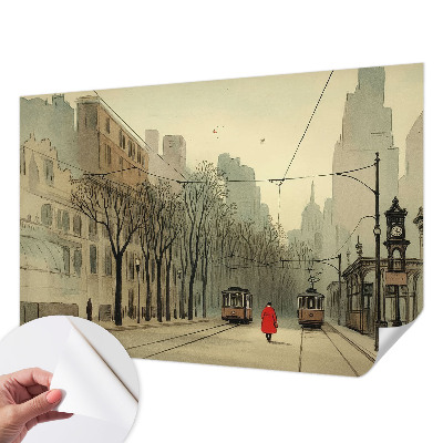 Selbstklebende Fototapete für die Wand mit einem Motiv namens „Urbane Symmetrie“