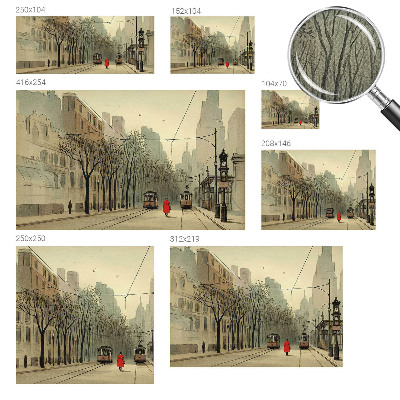 Selbstklebende Fototapete für die Wand Urbane Symmetrie