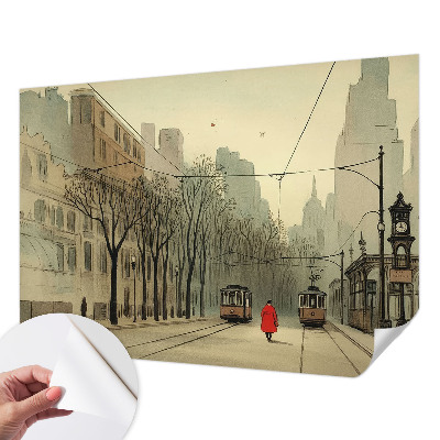 Selbstklebende Fototapete für die Wand mit einem Motiv namens „Urbane Symmetrie“