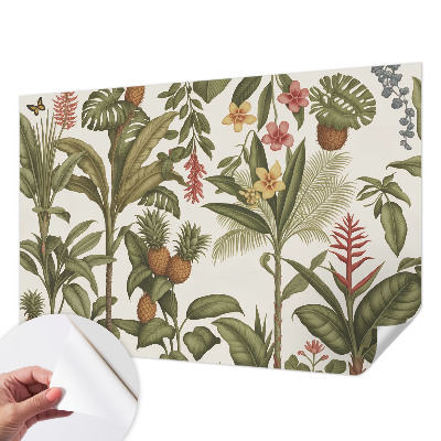 Selbstklebende Fototapete fürs Wohnzimmer mit exotischem Naturmotiv