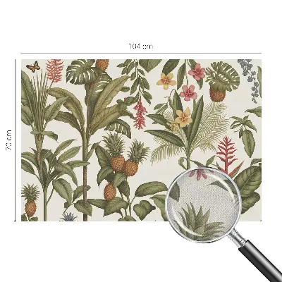 Selbstklebende Fototapete fürs Wohnzimmer mit exotischem Naturmotiv