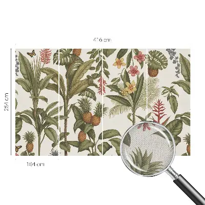 Selbstklebende Fototapete fürs Wohnzimmer mit exotischem Naturmotiv