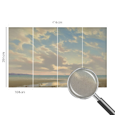 Selbstklebende Fototapete fürs Schlafzimmer Ein ruhiges Ufer