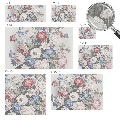 61D-Fototapete Bunter Blumenstrauß