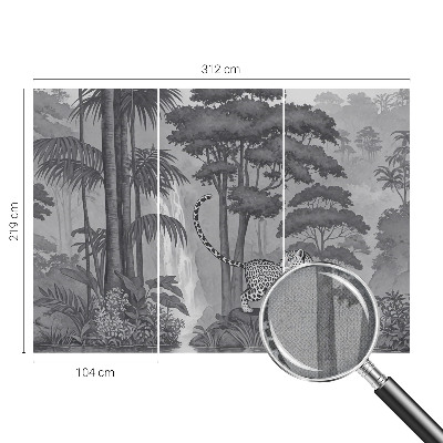 Fototapete in 3D-Optik Tropischer Dschungel