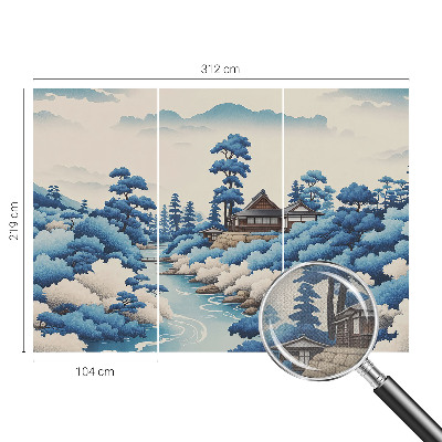 61D-Fototapete fürs Schlafzimmer Friedliche Natur