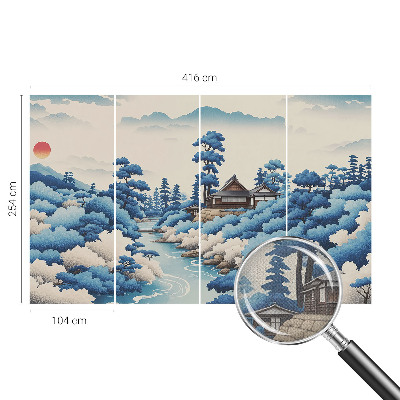 61D-Fototapete fürs Schlafzimmer Friedliche Natur