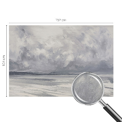 61D-Fototapete fürs Wohnzimmer Ein Sturm am Horizont