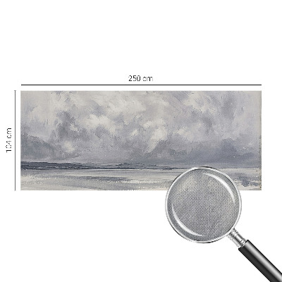 61D-Fototapete fürs Wohnzimmer mit Motiv ‚Ein Sturm am Horizont‘