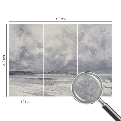 61D-Fototapete fürs Wohnzimmer Ein Sturm am Horizont