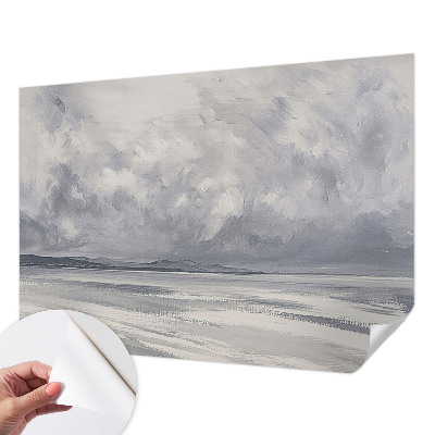 61D-Fototapete fürs Wohnzimmer Ein Sturm am Horizont