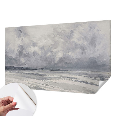 61D-Fototapete fürs Wohnzimmer Ein Sturm am Horizont