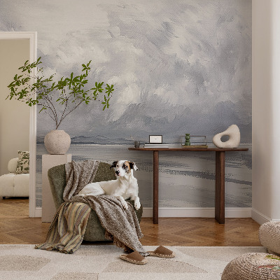 61D-Fototapete fürs Wohnzimmer Ein Sturm am Horizont