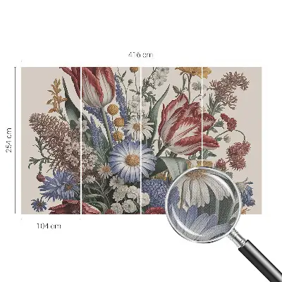 Fototapete nach Maß mit Motiv eines Blumenstraußes